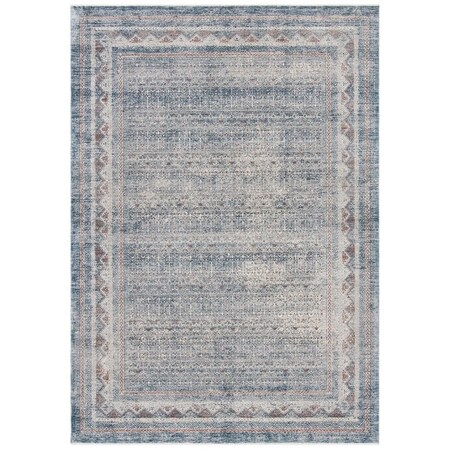 Safavieh 9 ft. 8 in. x 13 ft. Signature Power Loomed Rectangle Area Rug Blue & Grey SIG760M-10